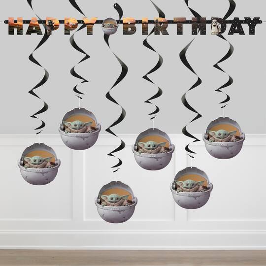 Baby Yoda Banner And Hanging Decorations Kit Baby Yoda Party Supplies Baby Yoda Banner And Hanging Decorations Kit Baby Yoda Party Supplies